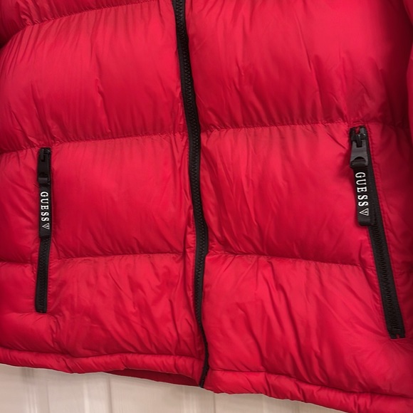 Guess Mens Puffer Hoodie - Picture 4 of 10